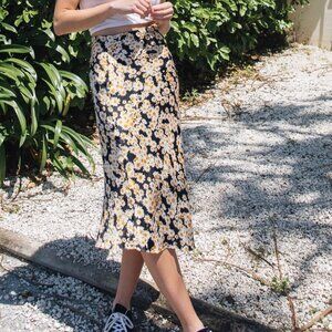Realisation Par Naomi Silk Skirt Flower Power Size XS